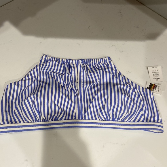 3x 24w-26w beautiful blue and white pinstriped bikini ❤️🔥 NWT - Picture 2 of 11